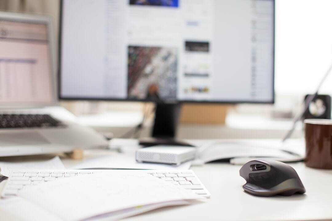 Modern media and journalism workspace